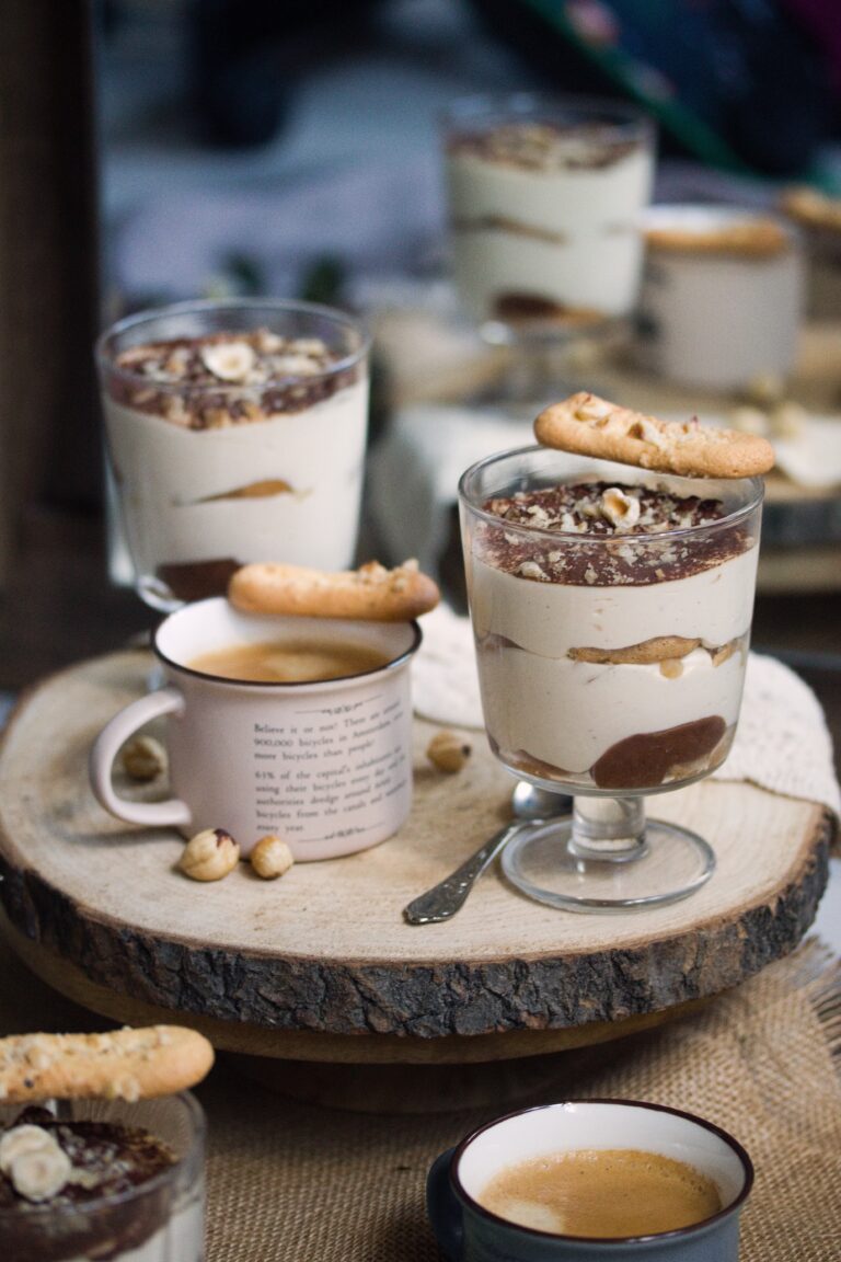 Tiramisu s lískovými oříšky, lískooříškové tiramisu