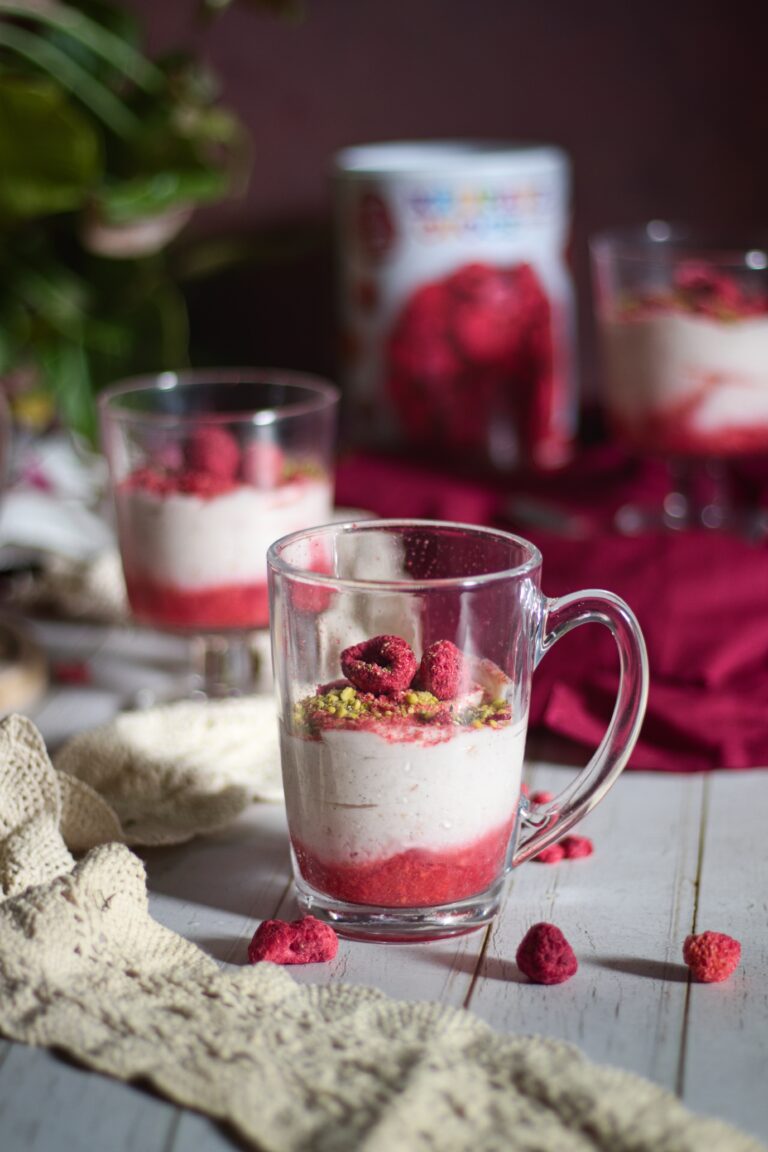 Malinové krupicové flameri